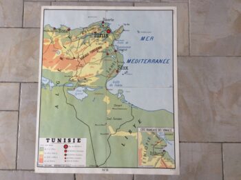carte de géographie Algérie Tunisie