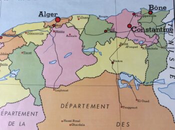 carte géographie Algérie Tunisie