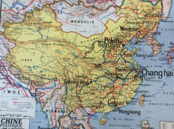 carte scolaire ancienne murale Chine CARTE SCOLAIRE ANCIENNE 52 VIDAL LABLACHE CHINE POLITIQUE ET PHYSIQUE DÉCO INDUSTRIELLE VINTAGE