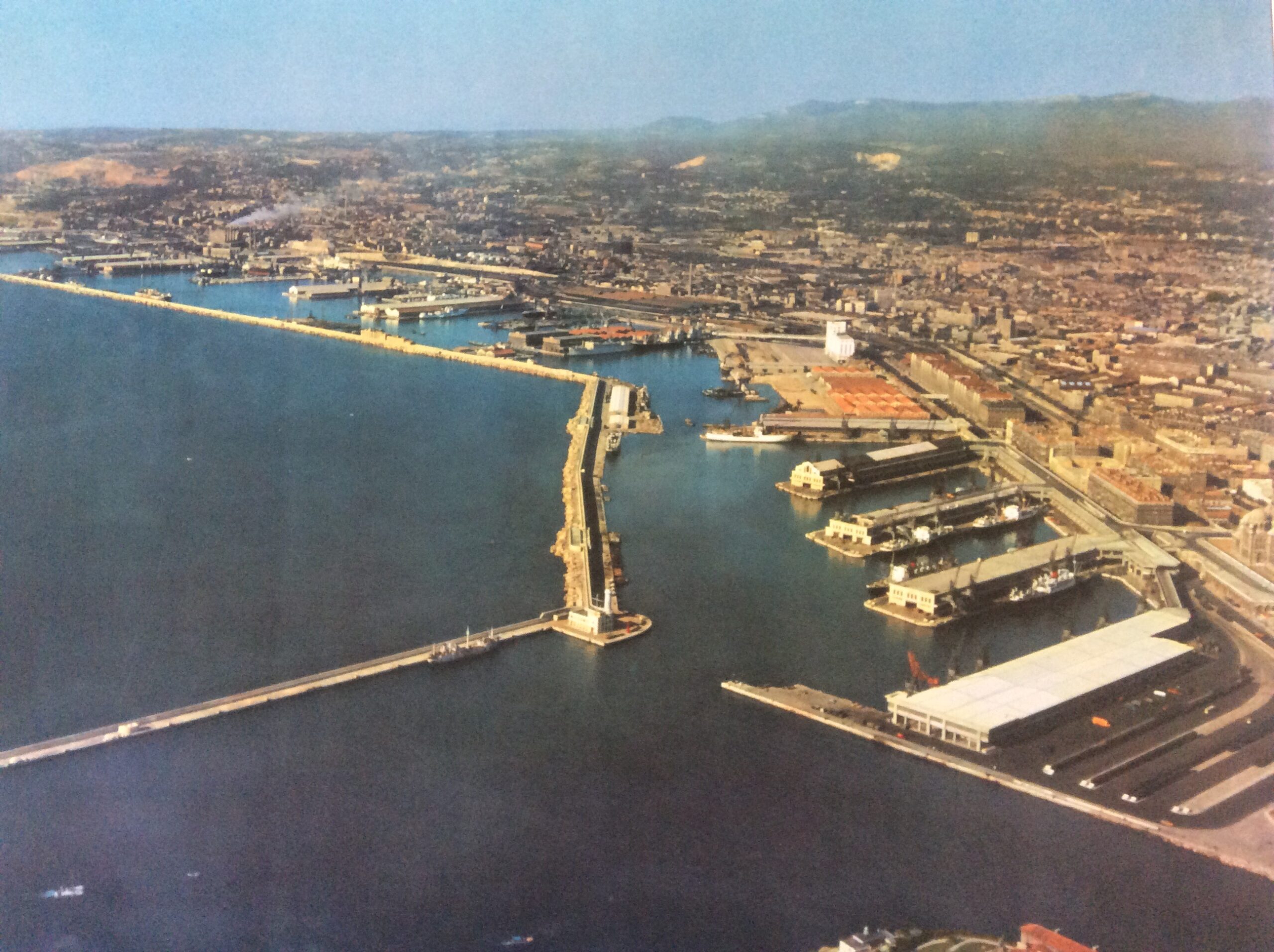 affiche scolaire ancienne port de Marseille