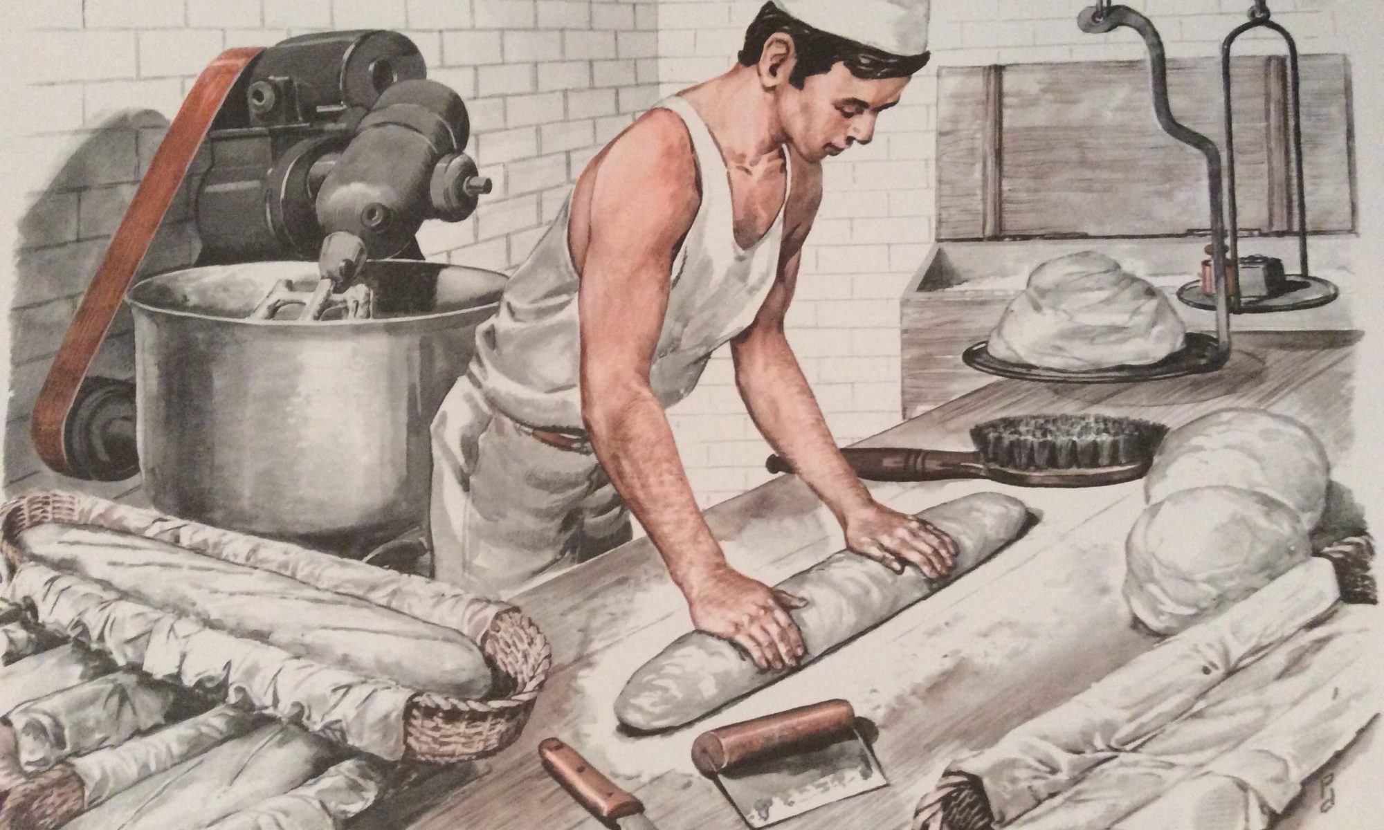 tableau pédagogique scolaire ancien mdi le boulanger