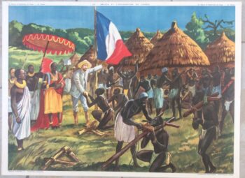Affiche Scolaire Histoire brazza et l'exploration du Congo