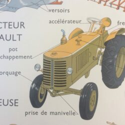 Affiche Scolaire Tracteur Renault