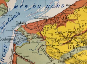 Carte Murale Scolaire Ancienne Nord Pas De Calais Déco Vintage