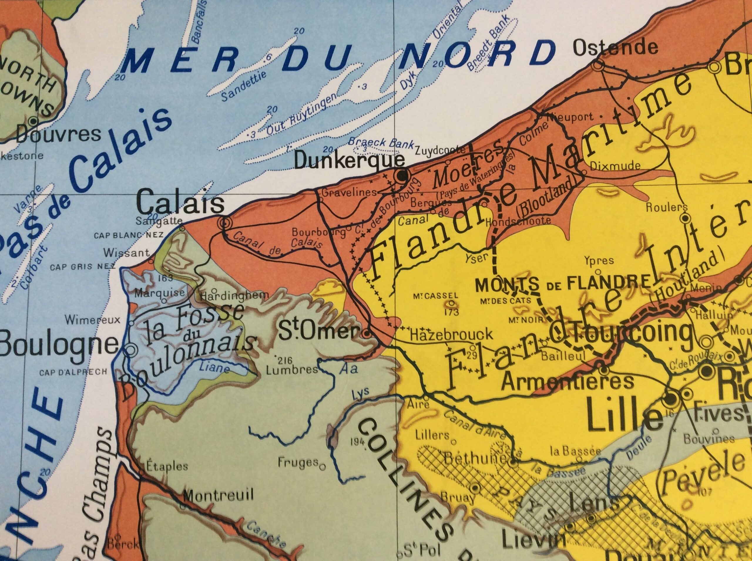 Carte France Nouvelles Regions affiche murale