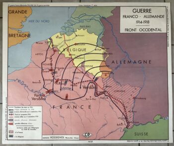 AFFICHE SCOLAIRE GUERRE FRANCO-ALLEMANDE 1914-1918