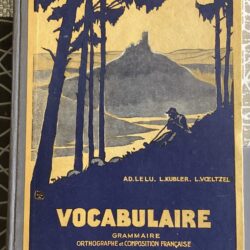 LIVRE SCOLAIRE ANCIEN VOCABULAIRE