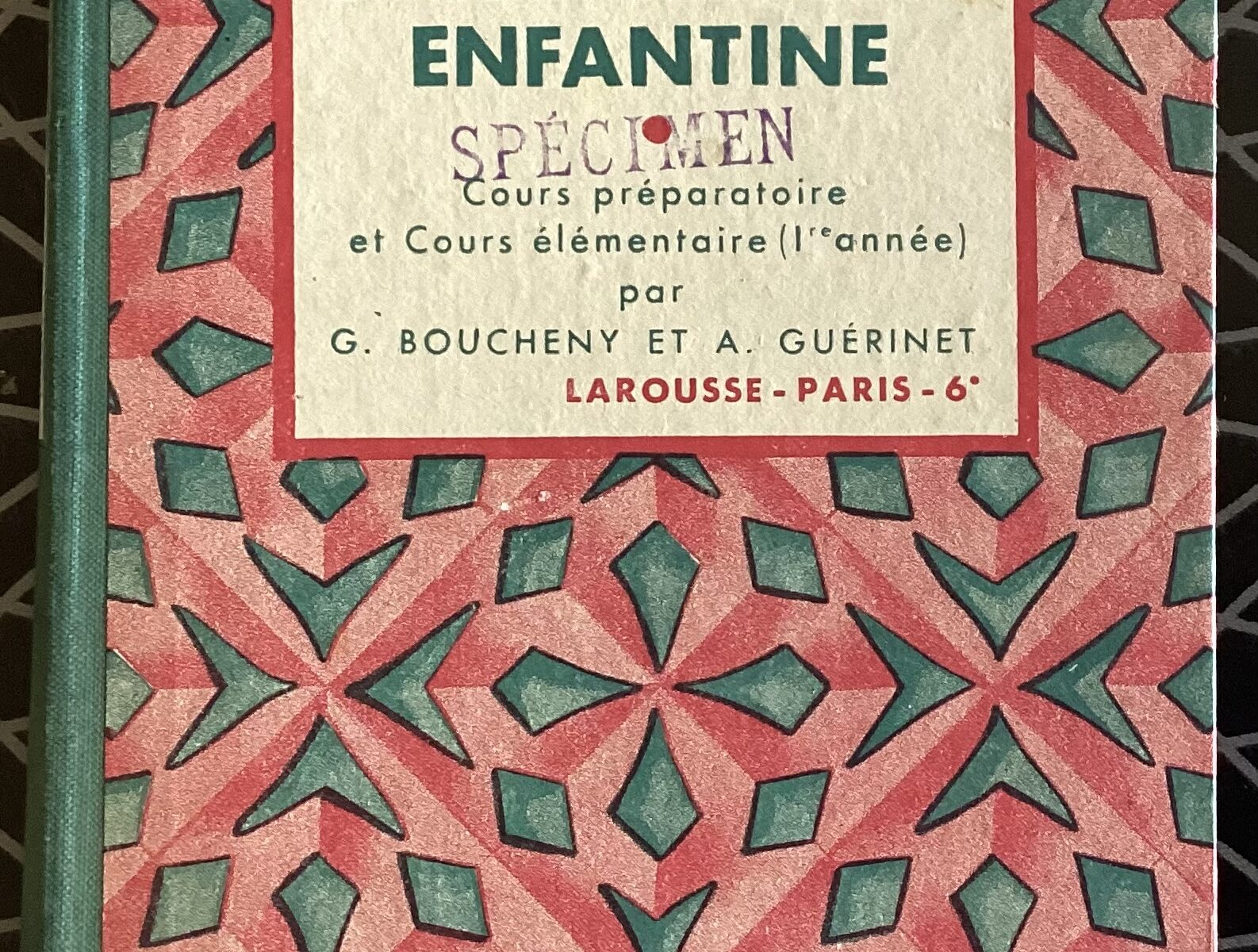 LIVRE SCOLAIRE L’ARITHMÉTIQUE ENFANTINE