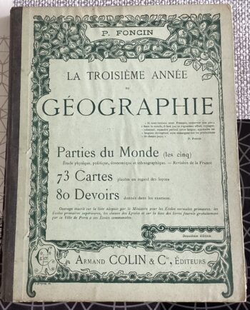 LIVRE SCOLAIRE GÉOGRAPHIE ARMAND COLIN