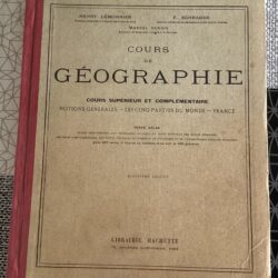 LIVRE SCOLAIRE ANCIEN GÉOGRAPHIE HACHETTE