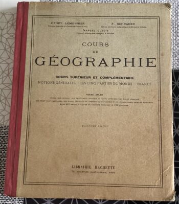 LIVRE SCOLAIRE ANCIEN GÉOGRAPHIE HACHETTE