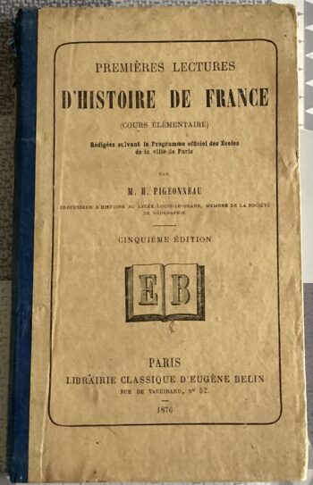 PREMIÈRES LECTURES HISTOIRE DE FRANCE COURS ÉLÉMENTAIRE