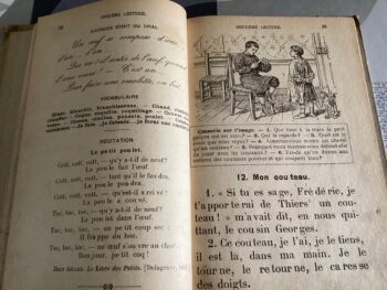 LIVRE SCOLAIRE ANCIEN LECTURES DES PETITS