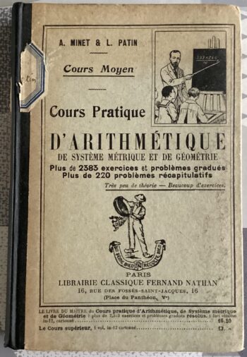 LIVRE SCOLAIRE ANCIEN COURS PRATIQUE D’ARITHMÉTIQUE